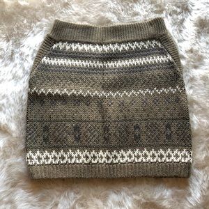 Sweater Mini Skirt